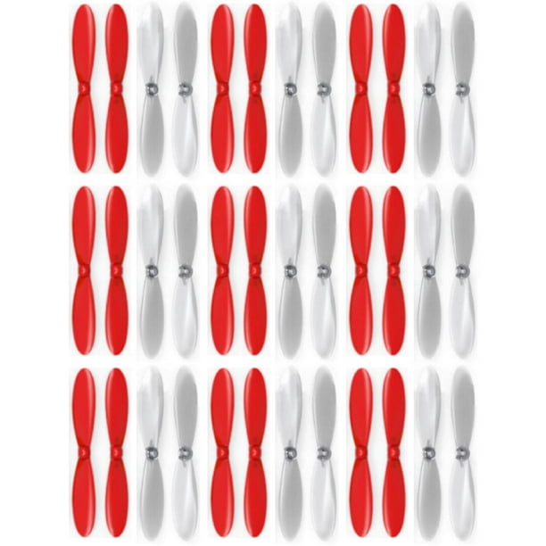 PLUS Red Clear Propeller Blades Props 5x Propellers Hubsan X4 H107C 